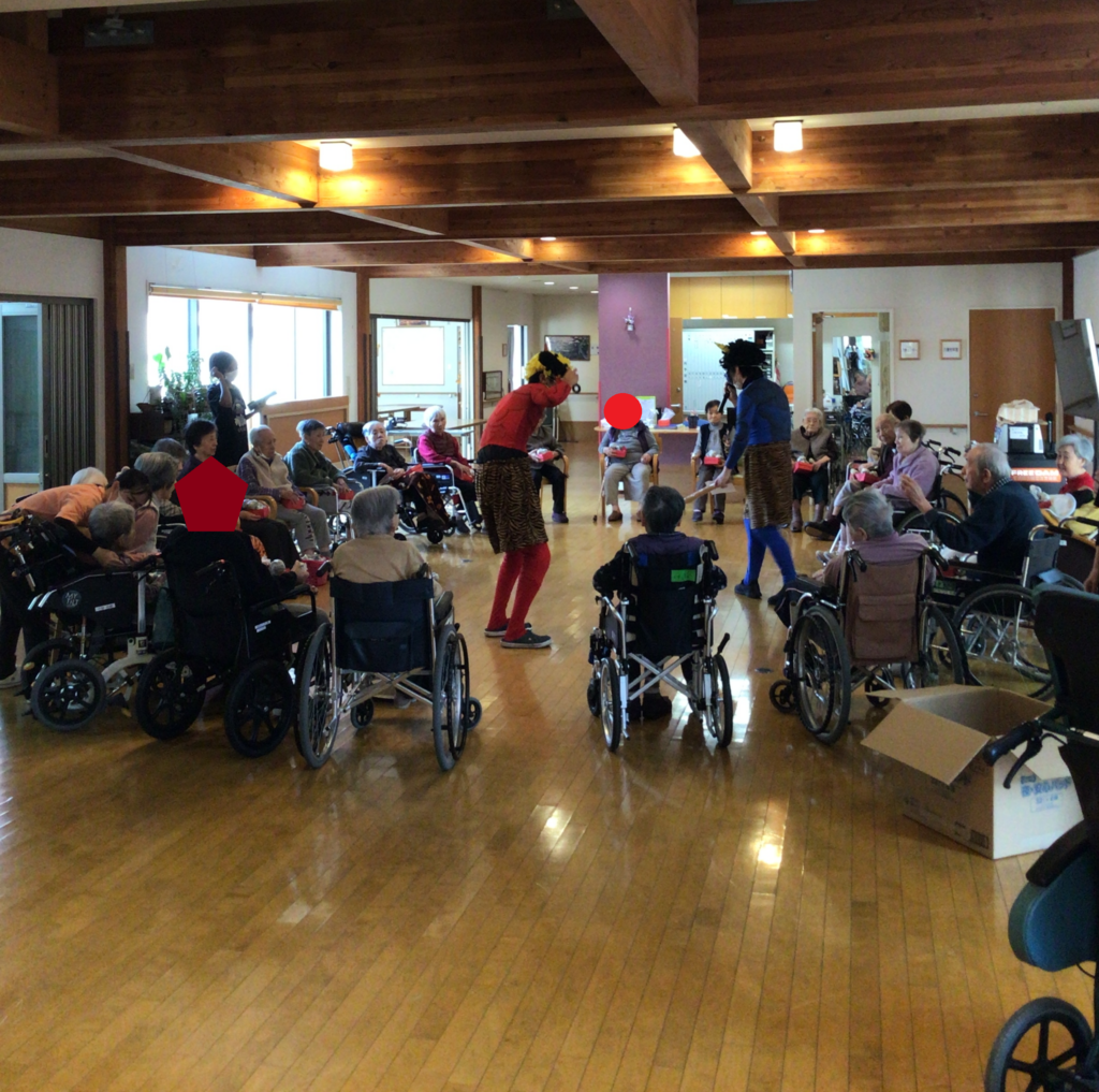 南野らくらく苑　節分👹