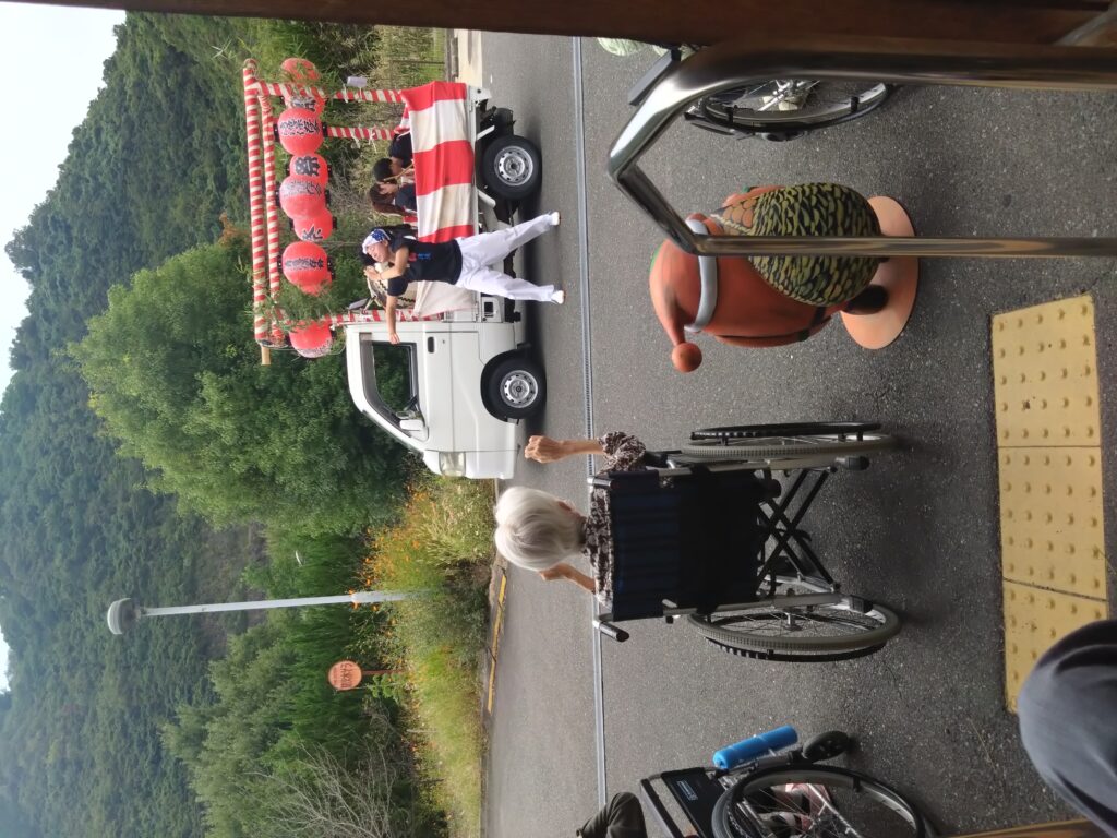 【南野らくらく苑】地車が来ました！