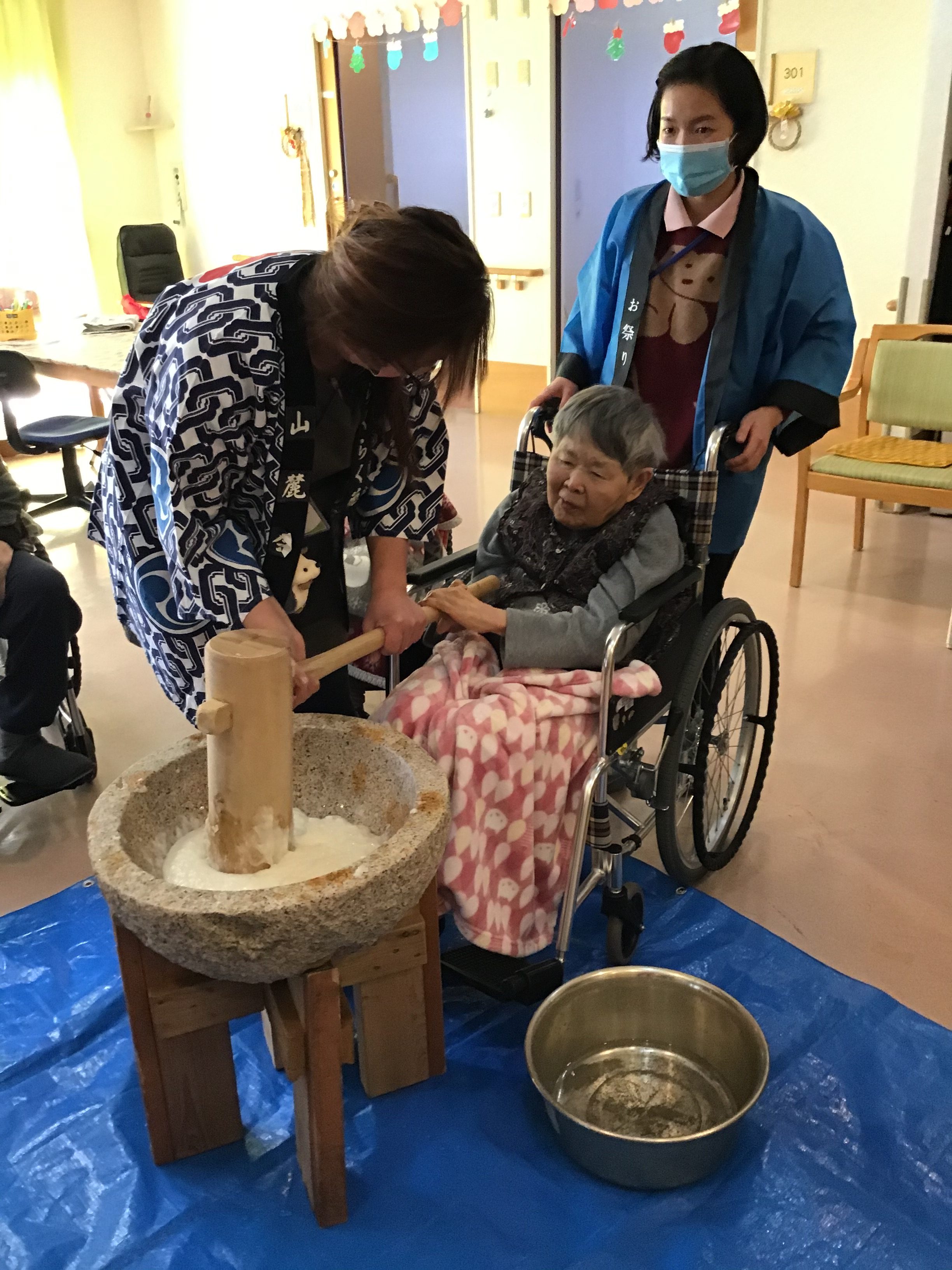 【南３丁目】毎年恒例お餅つき！！！