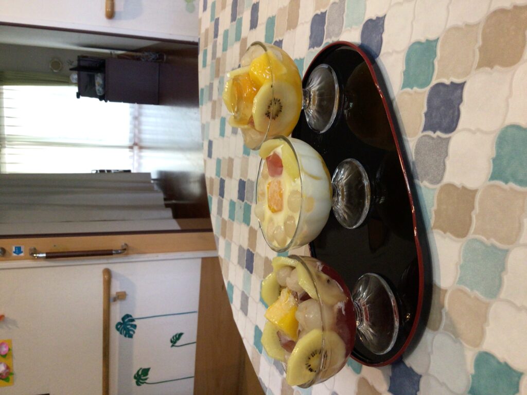 【西2丁目】涼し気なデザートです。
