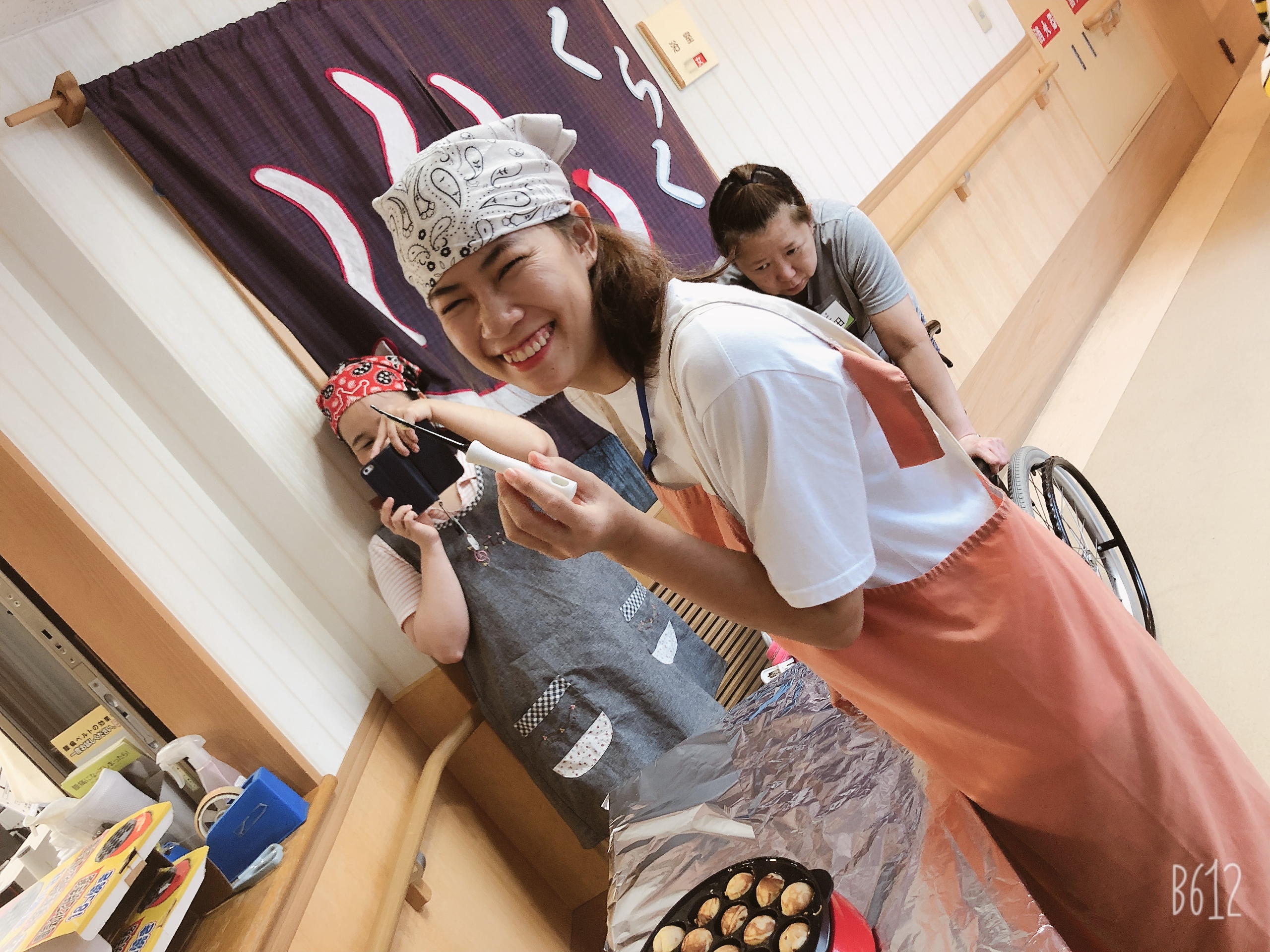 4階でベビーカステラを焼きました☆